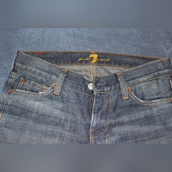 7 For All Mankind Dojo Jeans Bootcut Capri - Picture 6 of 6